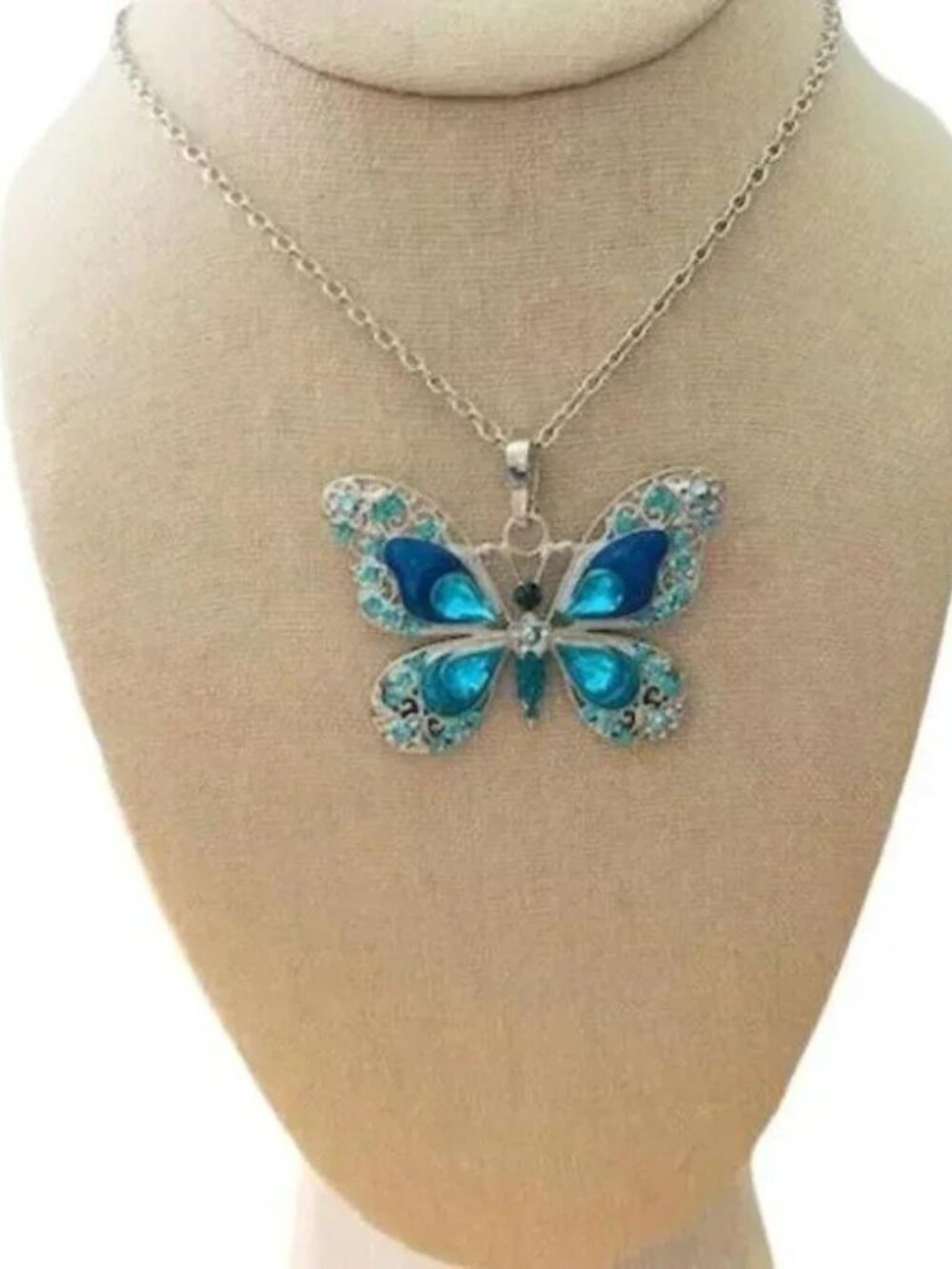 Amazing Grace Butterfly Pendant Necklace